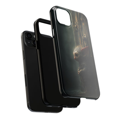 Fantasy Woodland Goblin Tough Phone Case – Lone Gatekeeper Design - Artistic Vision