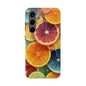 Vibrant Citrus Slice Collage in Tropical Graphic Style - Vibrant Artistic Phone Case - Artistic Vision