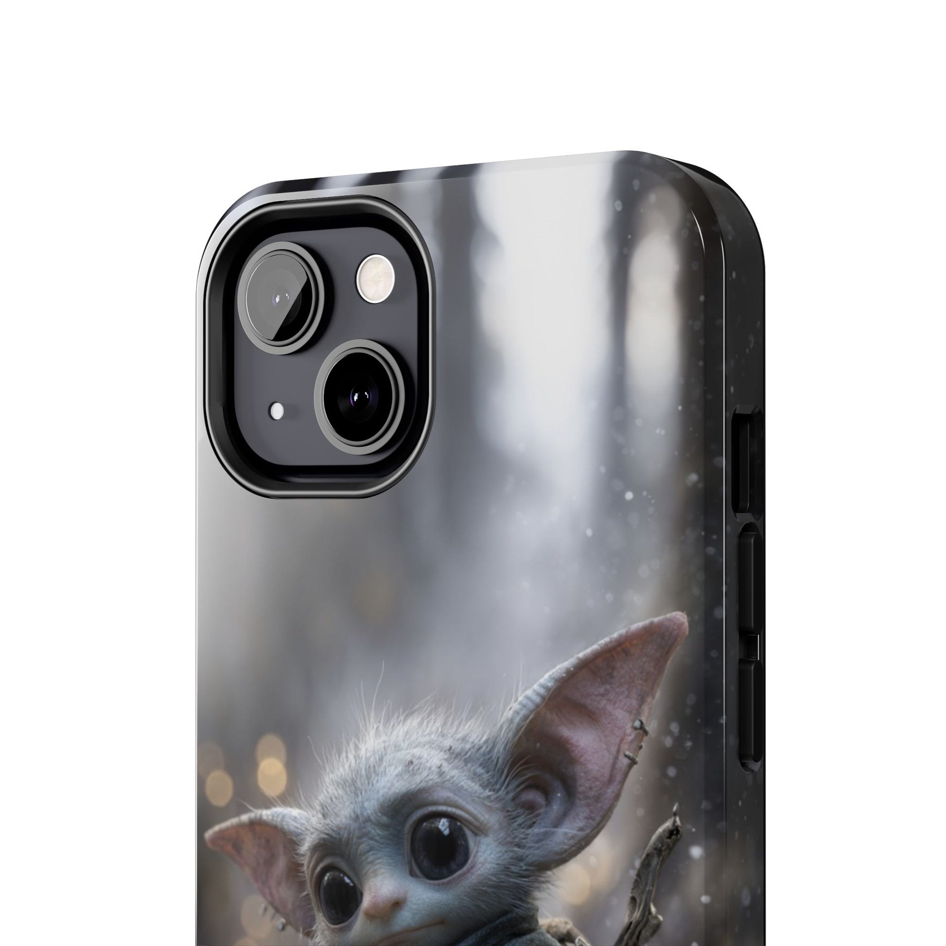 Cute Goblin Tough Phone Case – Winter Forest Design - Artistic Vision