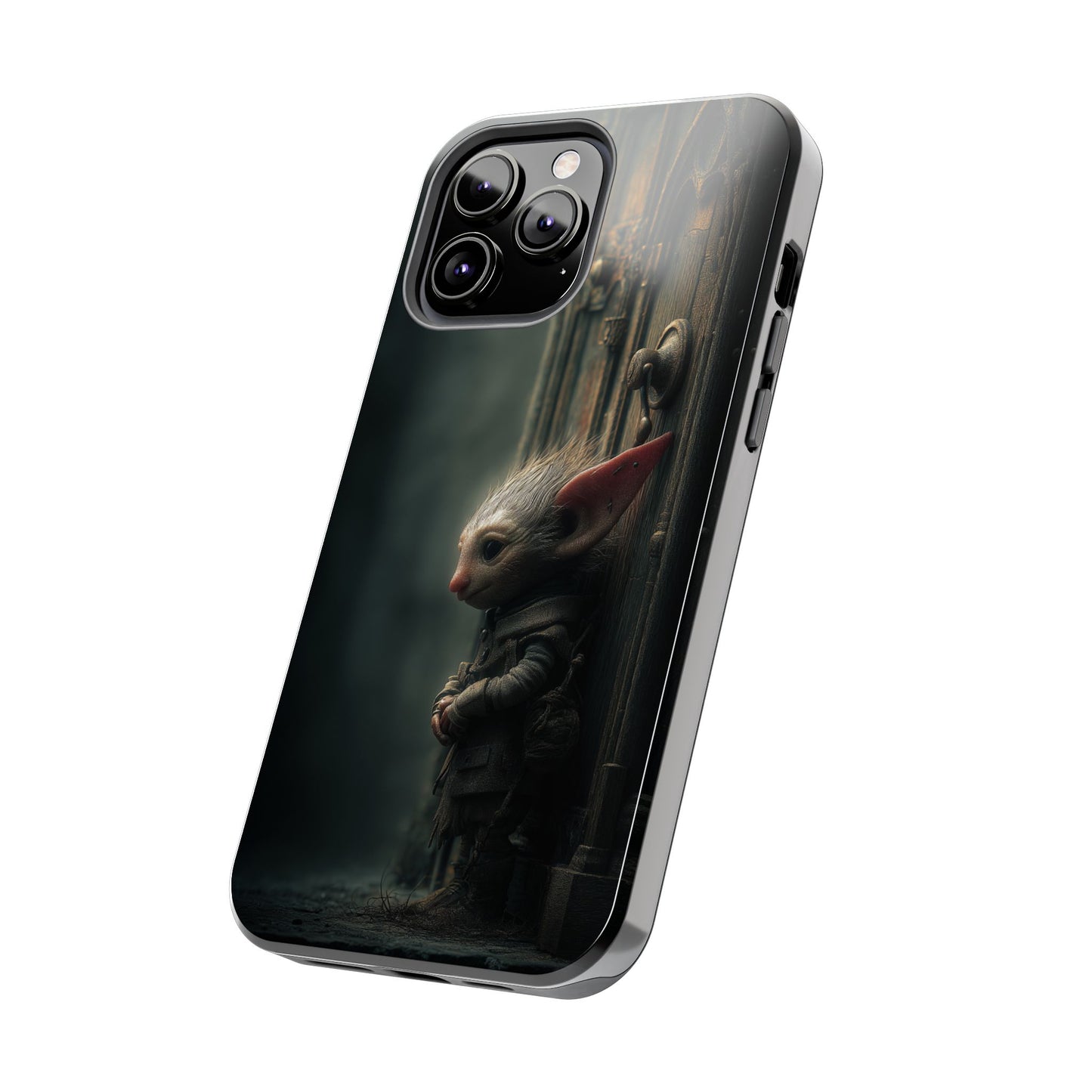 Fantasy Woodland Goblin Tough Phone Case – Lone Gatekeeper Design - Artistic Vision