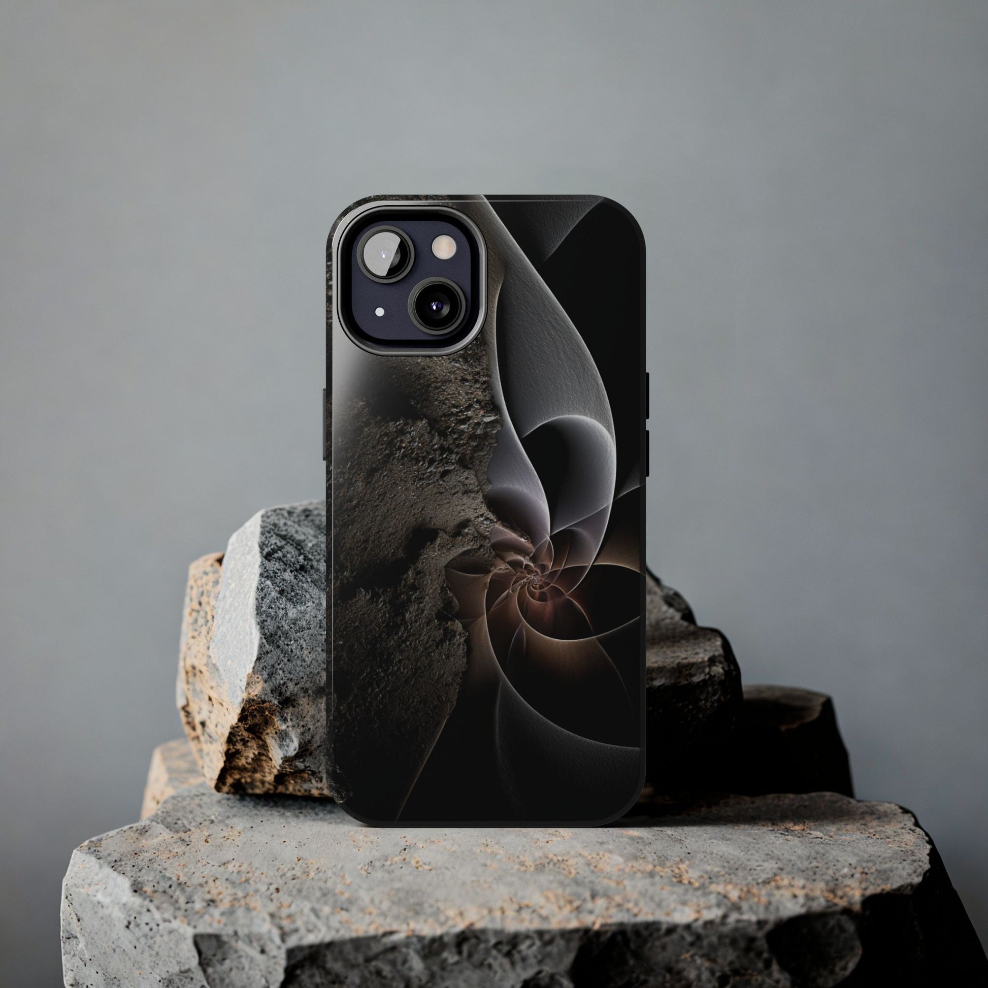 Protective phone cover in abstract form