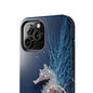 Seahorse Wheel Wireframe Phone Case – Nautical Design with Mechanical Motion - Artistic Vision