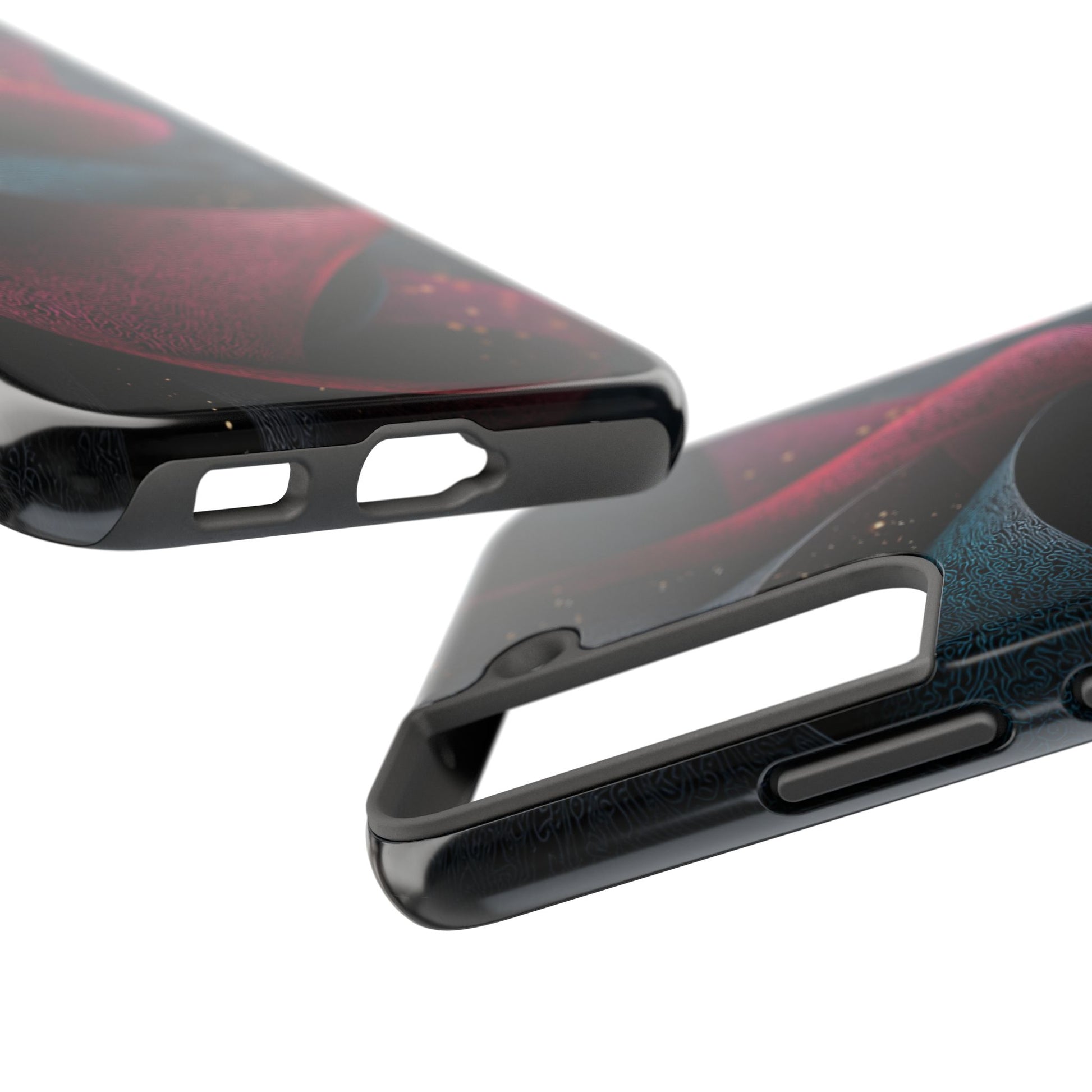 This case combines high fashion aesthetics with shock-absorbing protection and wireless compatibility.