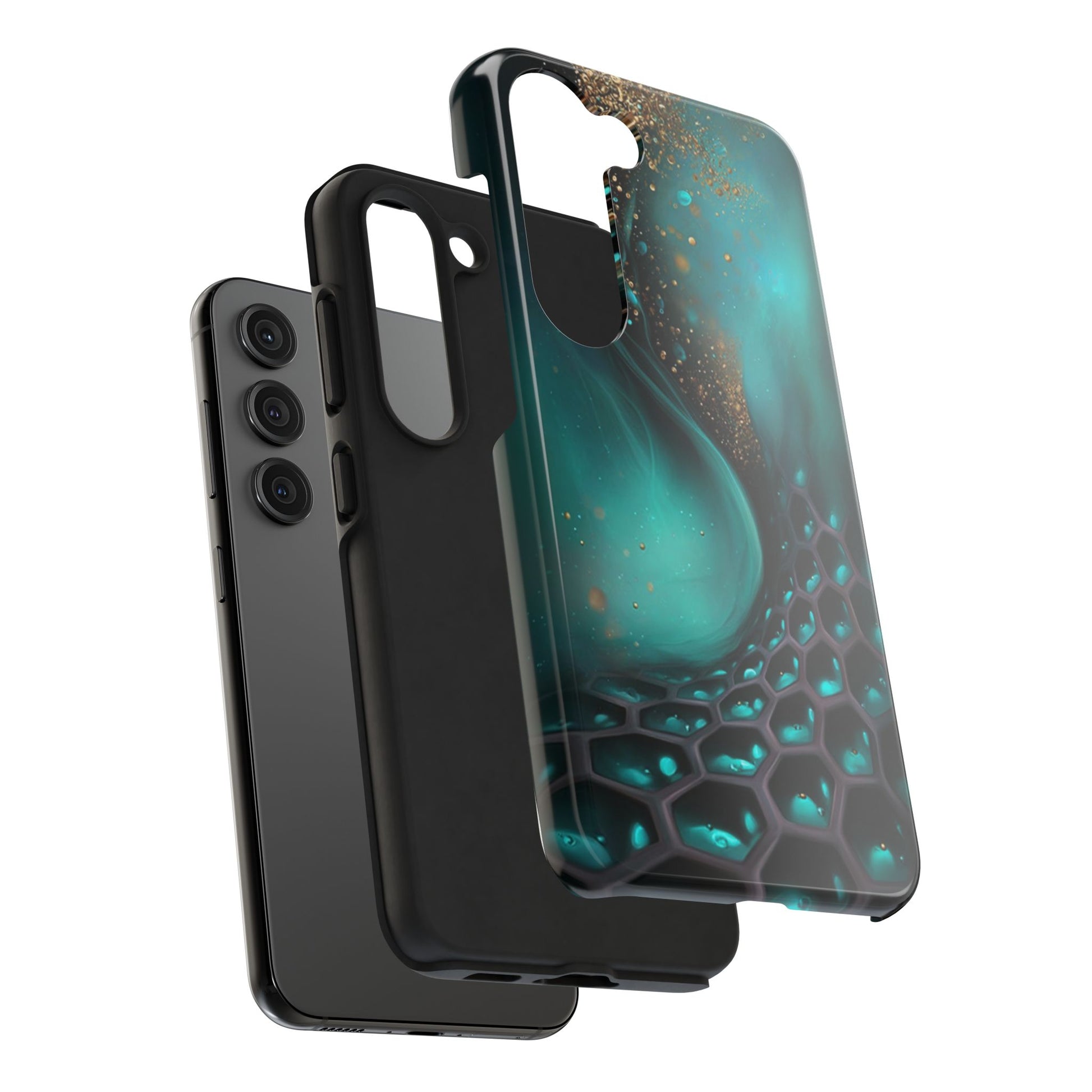Artistic tech pattern phone accessory
