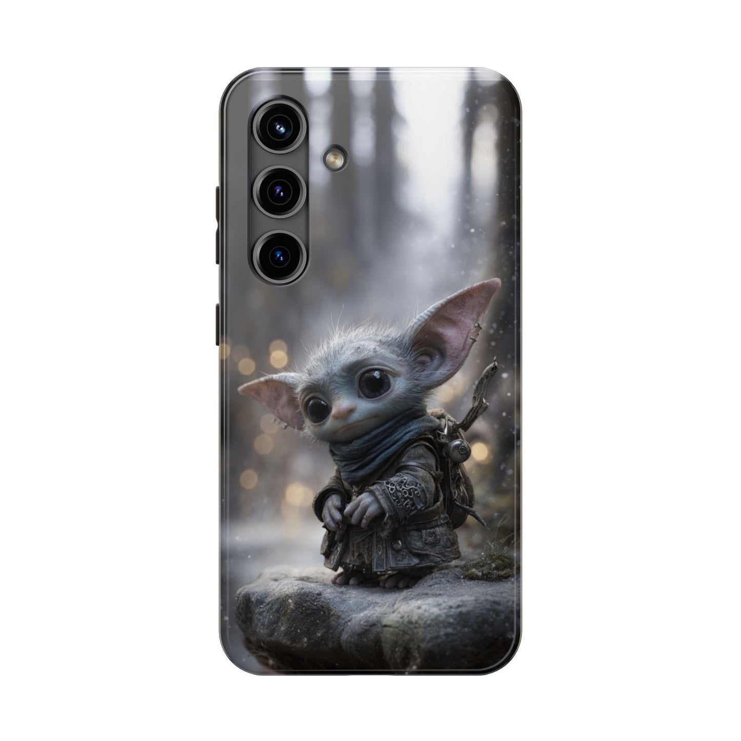 Cute Goblin Tough Phone Case – Winter Forest Design - Artistic Vision