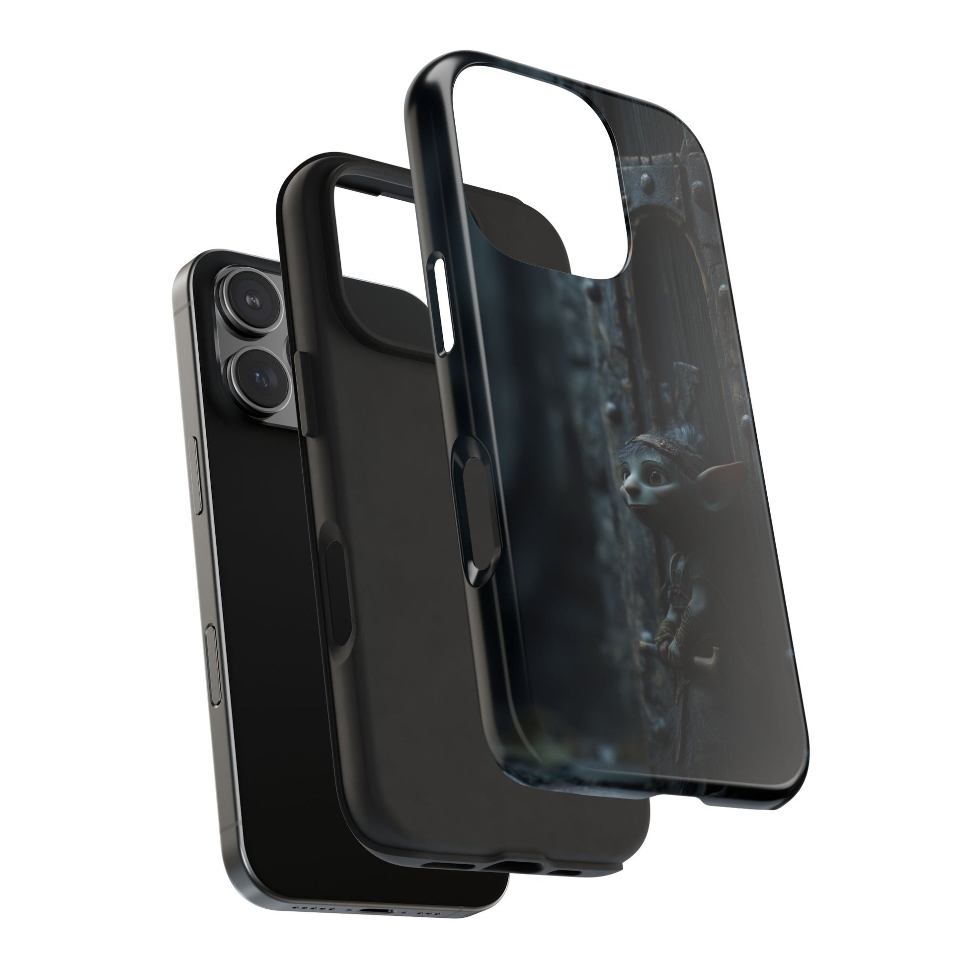 Fantasy Elf Thief Tough Phone Case – Secretive Doorway Design - Artistic Vision