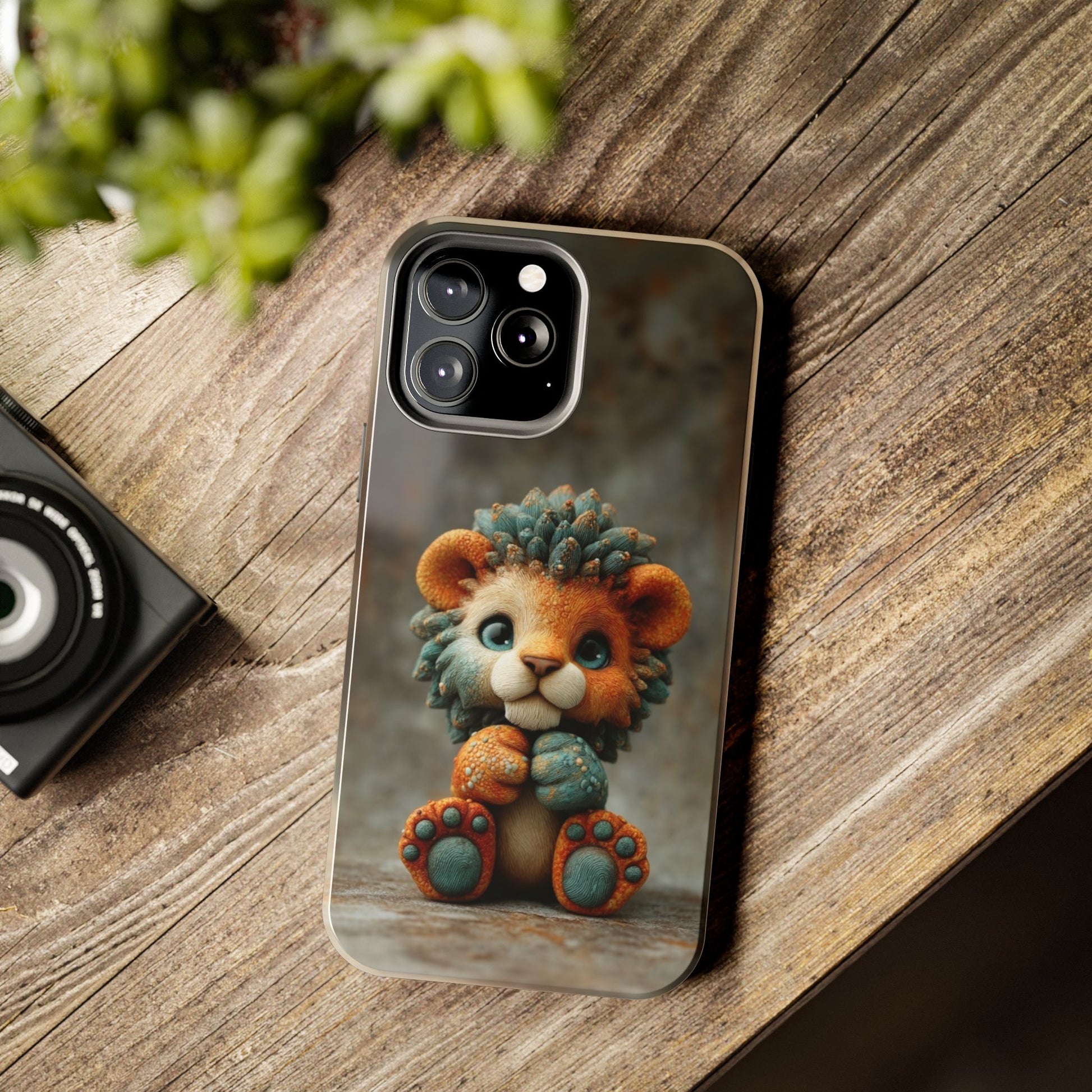 Play-Doh Lion – Tough Phone Case with 3D Clay Cub Design - Artistic Vision