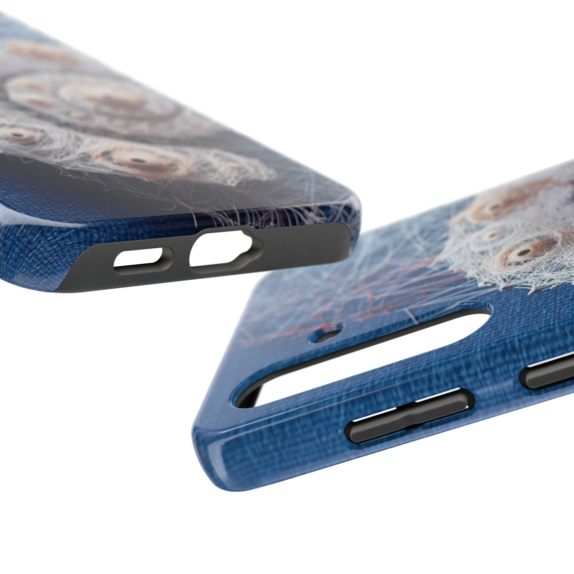 Nautilus Shell Wireframe Phone Case – Marine Spiral Tough Case - Artistic Vision