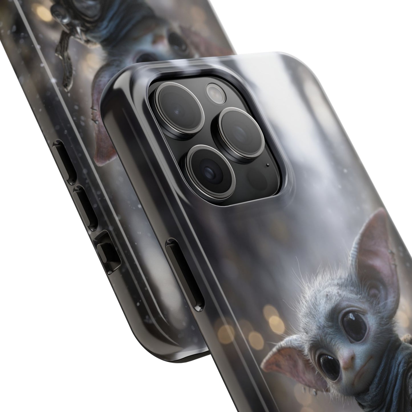 Cute Goblin Tough Phone Case – Winter Forest Design - Artistic Vision