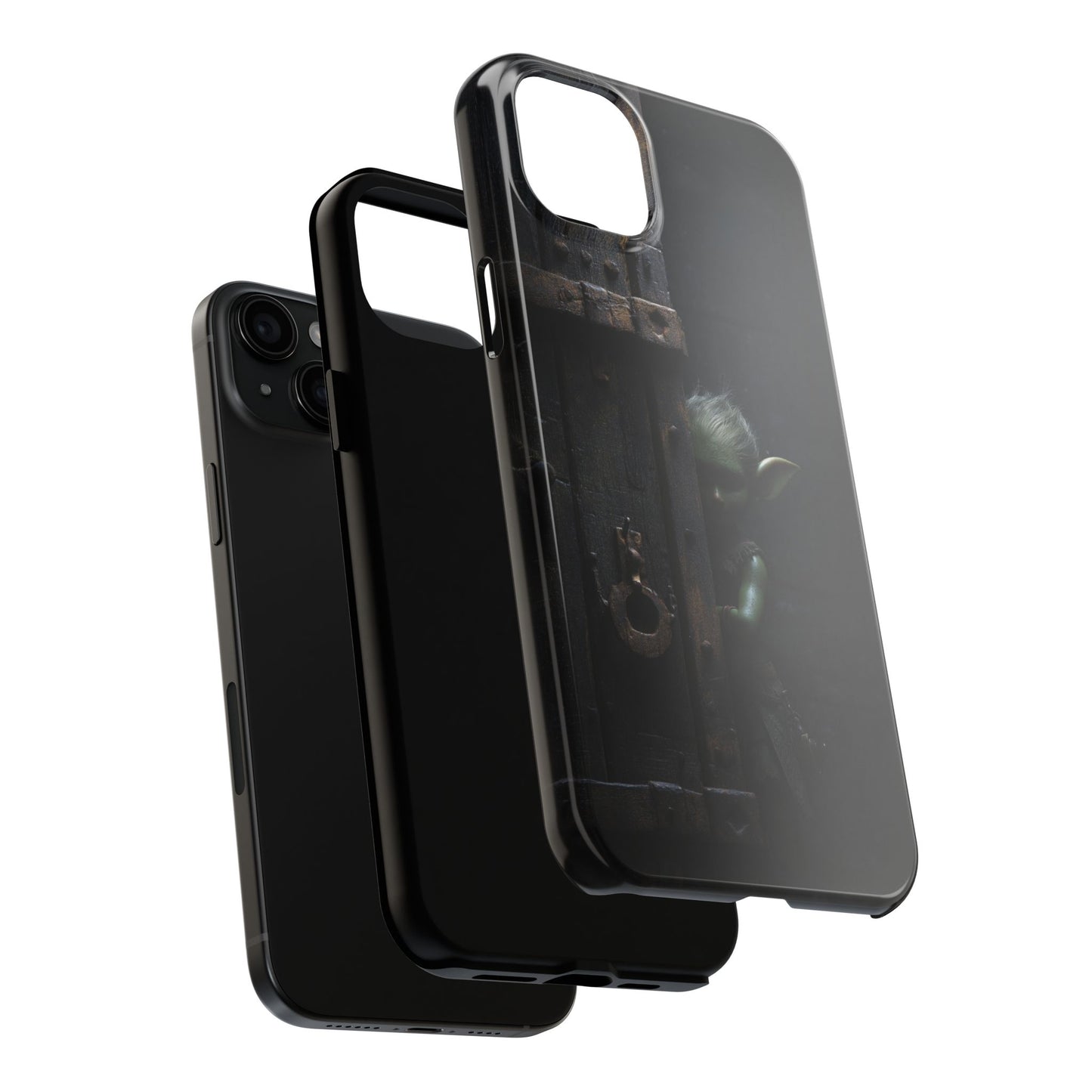 Fantasy Goblin Guard Tough Phone Case – Shadow Gate Design - Artistic Vision