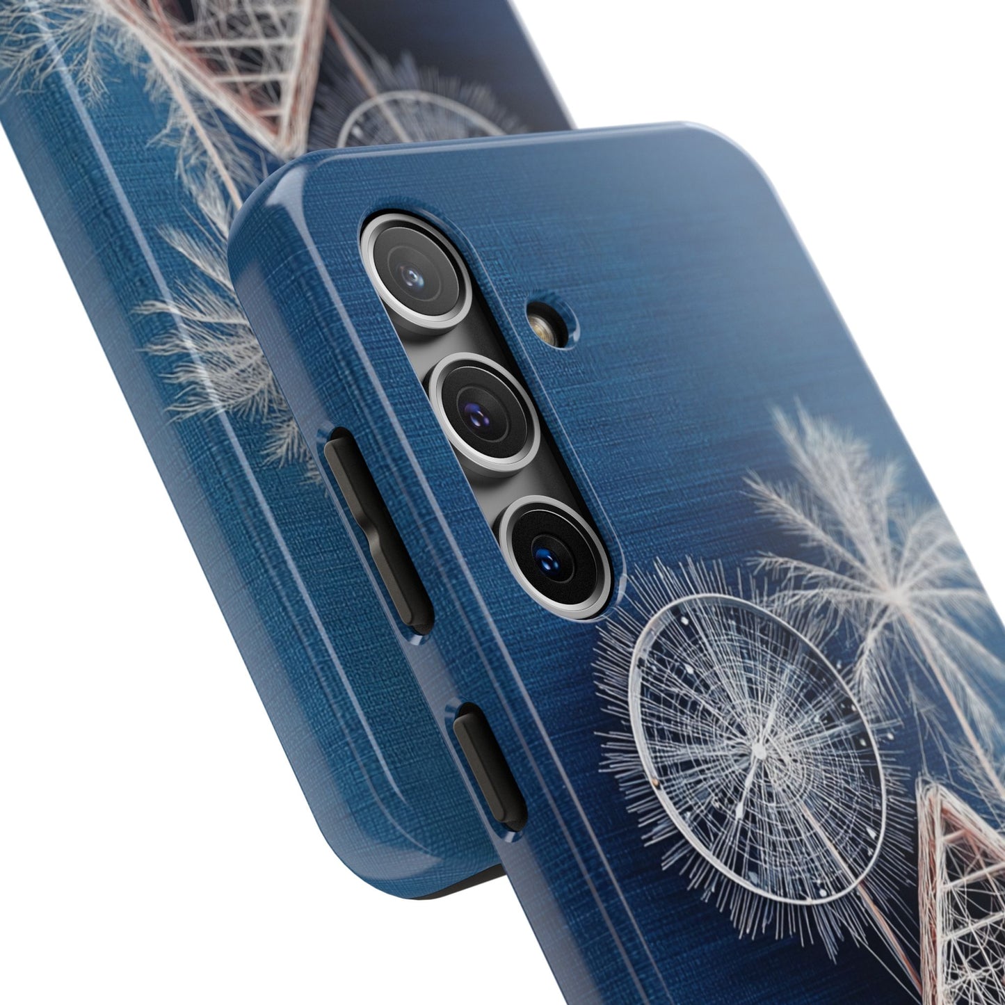 Tropical Beach Wireframe Phone Case – Nautical Island Tough Case - Artistic Vision