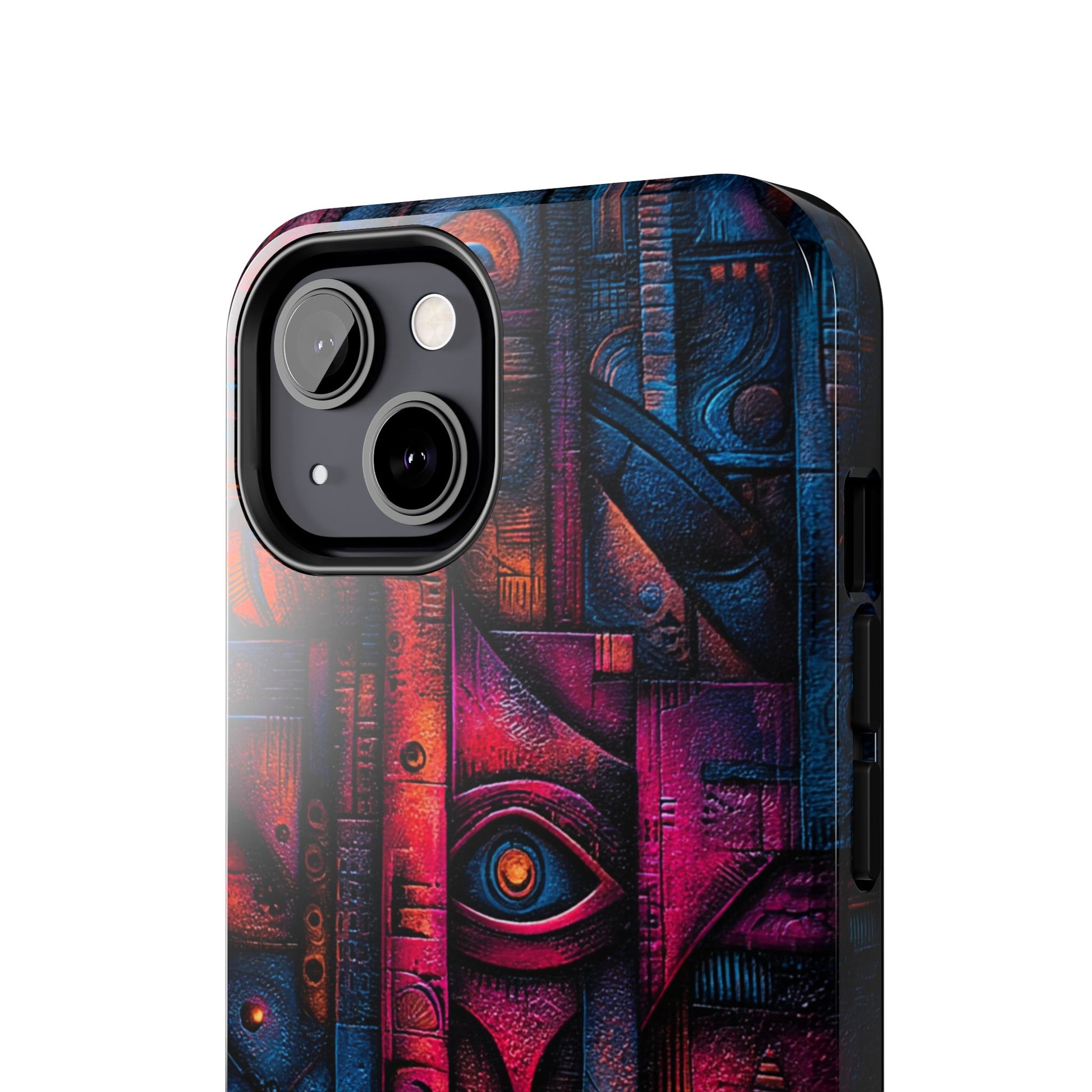 Artistic vision phone case with dark symbolic elements