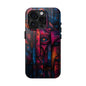 Carved texture abstract phone case with symbolic eye