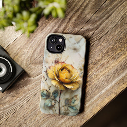Classic floral art phone case in soft color palette