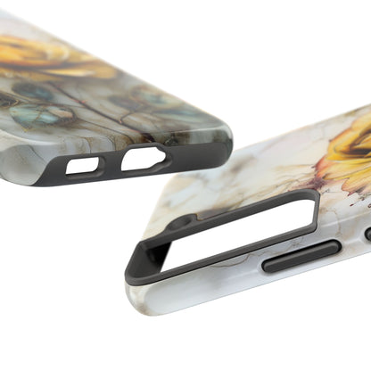 Garden-themed phone case with elegant natural elements