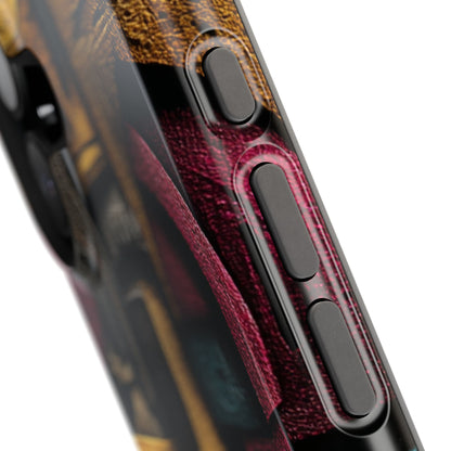 Surreal vision phone case with layered geometry